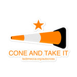 Cone and Take it Bubble-free stickers